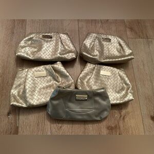 Shiseido gold cosmetic bag set bundle nee